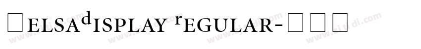 HelsaDisplay Regular字体转换 HelsaDisplay Regular字体转换